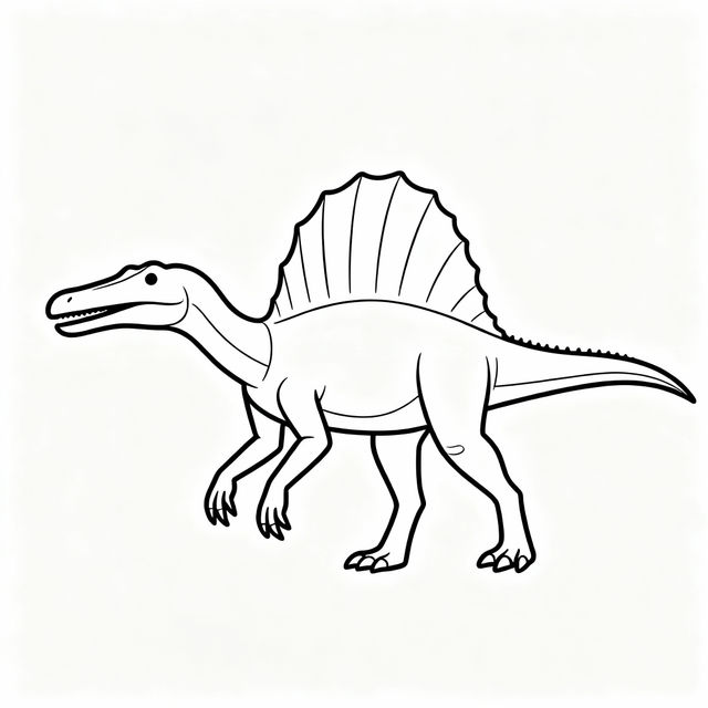 Spinosaurus Drawing Easy gallery