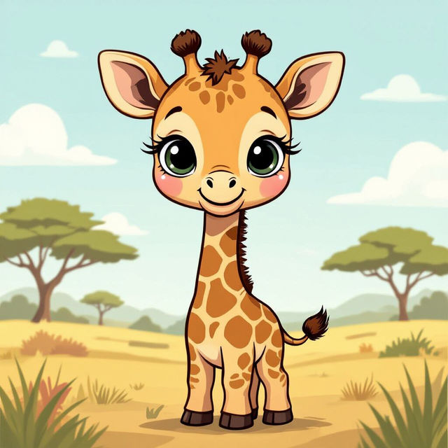 Easy Giraffe Drawing gallery