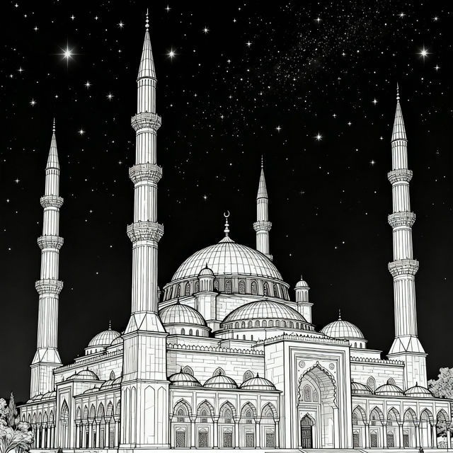Masjid Drawings - AI Generated gallery