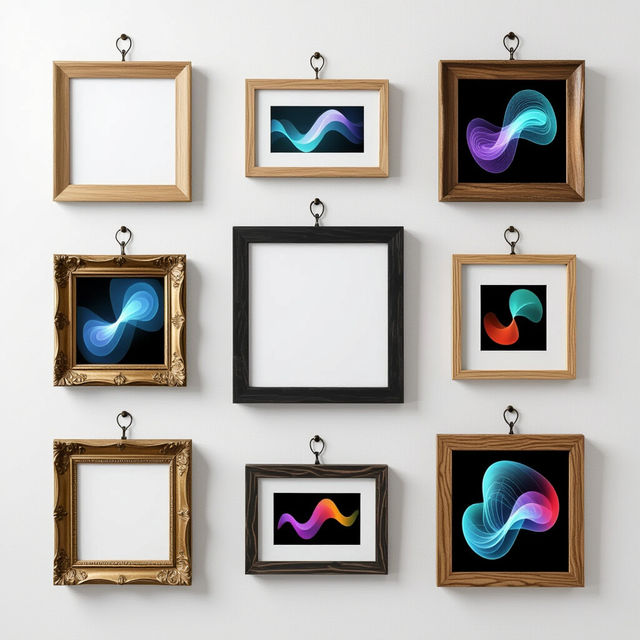 Picture Frame Hangers - AI Art gallery