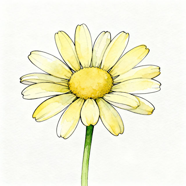 Easy Daisy Drawing gallery