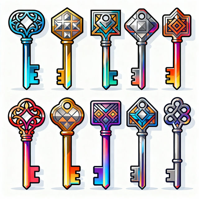 Key Clip Art - Made With AI gallery