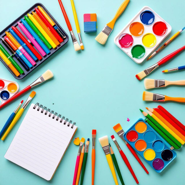 Art Supplies For Kids - Made With AI gallery