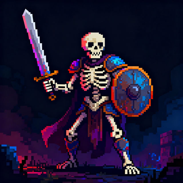 Pixel Art Skeleton Creations gallery