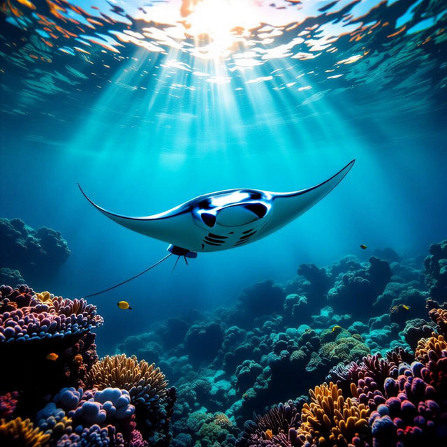 Manta Ray Wallpapers - AI Generated gallery