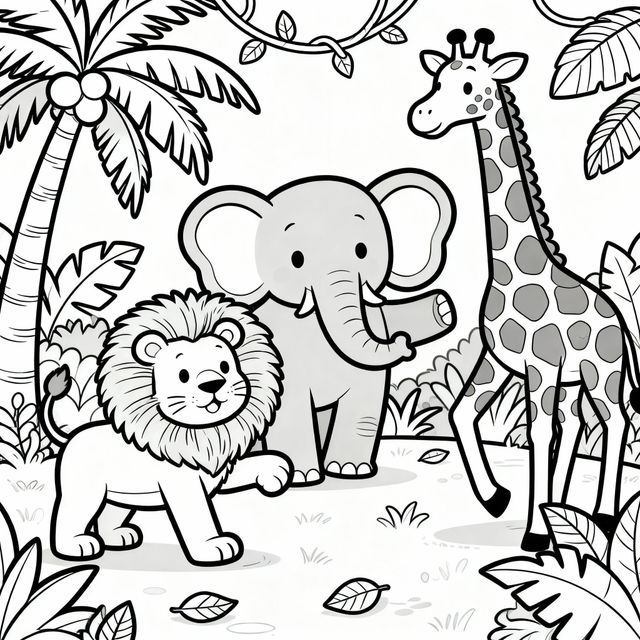 Coloring Pictures of Animals - Made With AI gallery