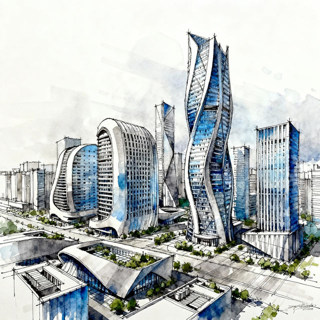 Drawings Of Buildings - Made With AI gallery