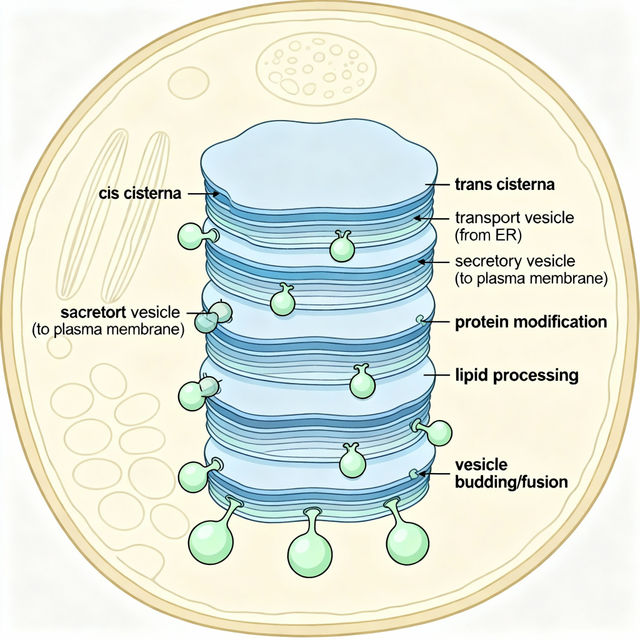 Golgi Apparatus Drawings - AI Generated gallery
