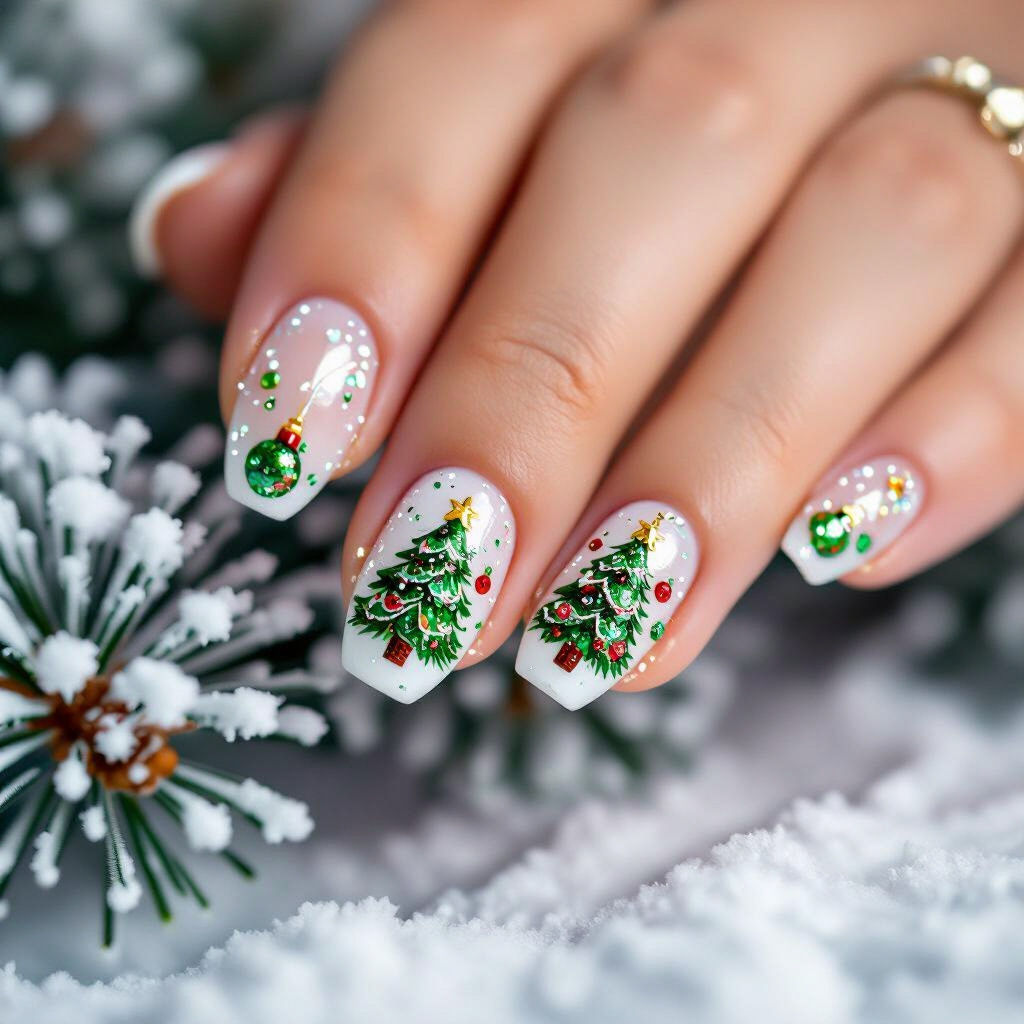 Christmas Tree Nail Art - Get Inspired & Create Your Own