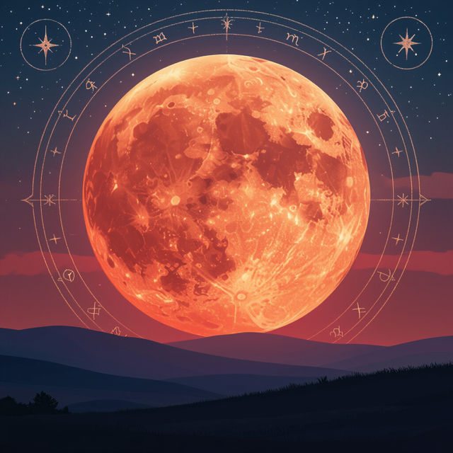 Strawberry Moon 2025 Images gallery