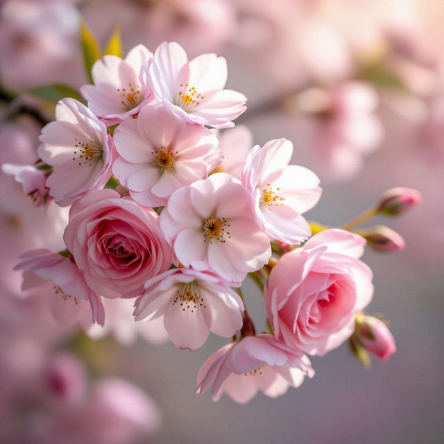 Light Pink Flower Wallpaper gallery