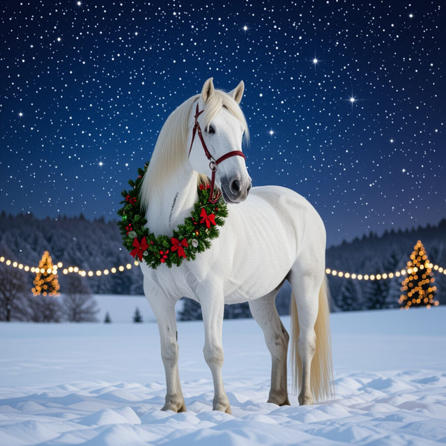 Christmas Horse Wallpaper gallery