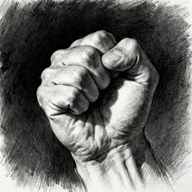 Drawing Of A Fist gallery
