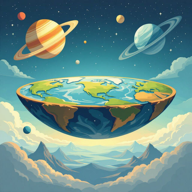 Flat Earth Pictures - Made With AI gallery