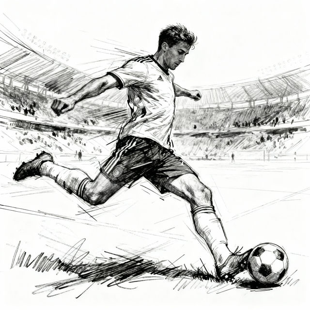 Soccer Sketch Art gallery