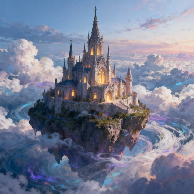 Fantasy Castle Drawings - AI Generated gallery