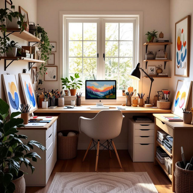 Small Home Art Studio Setup gallery