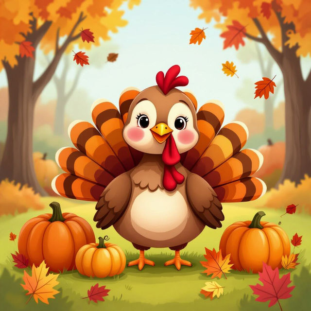 Cute Thanksgiving Images - Free AI Generated gallery