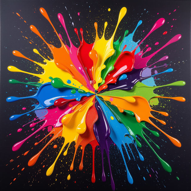 Paint Splatter Art - Created With AI gallery