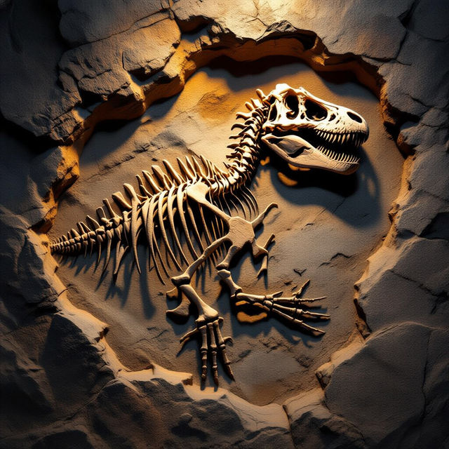 Picture of a Fossil - AI Generated gallery