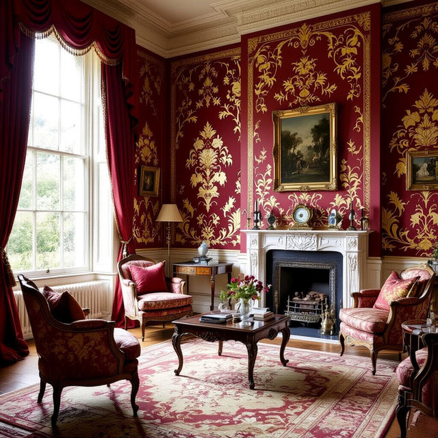 Victorian Wallpaper Patterns - AI Generated gallery