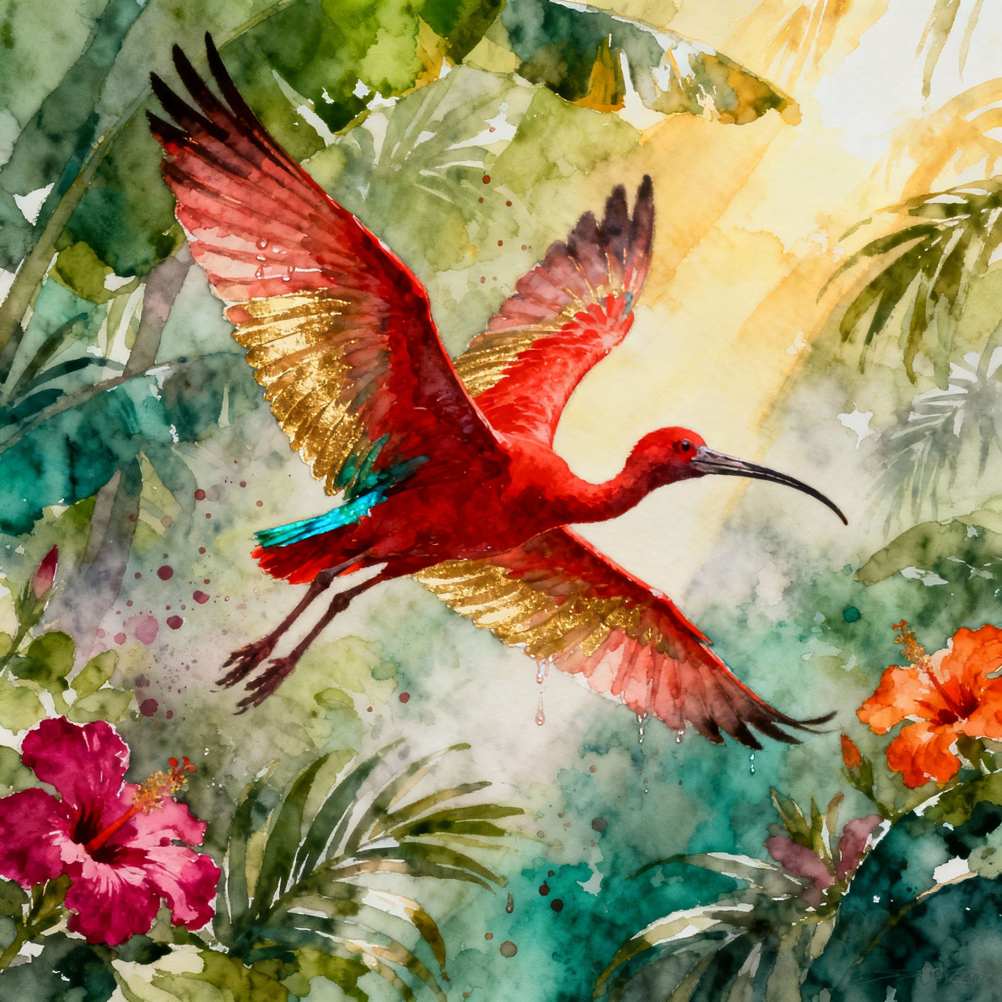 Scarlet Ibis Drawings - Create Stunning AI Art