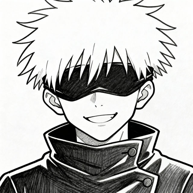 Easy Gojo Drawing gallery