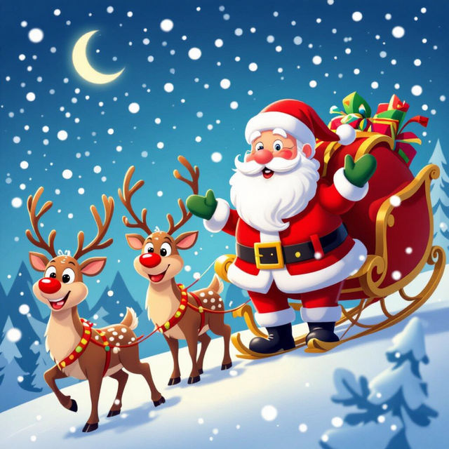 Merry Christmas Animated Images - Made With AI gallery