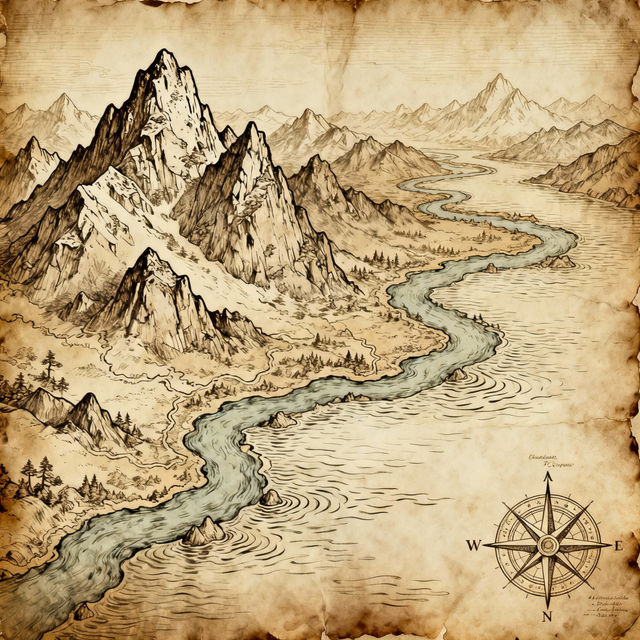 AI-Generated Map Drawings gallery