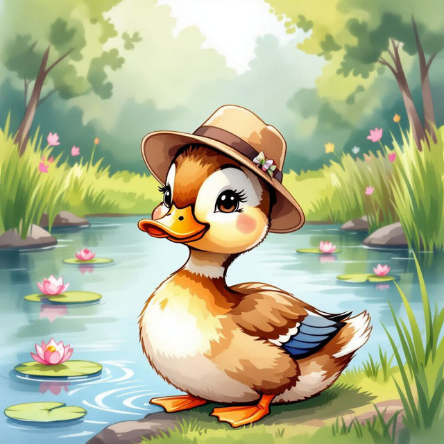 Drawing Duck Art - AI Generated gallery
