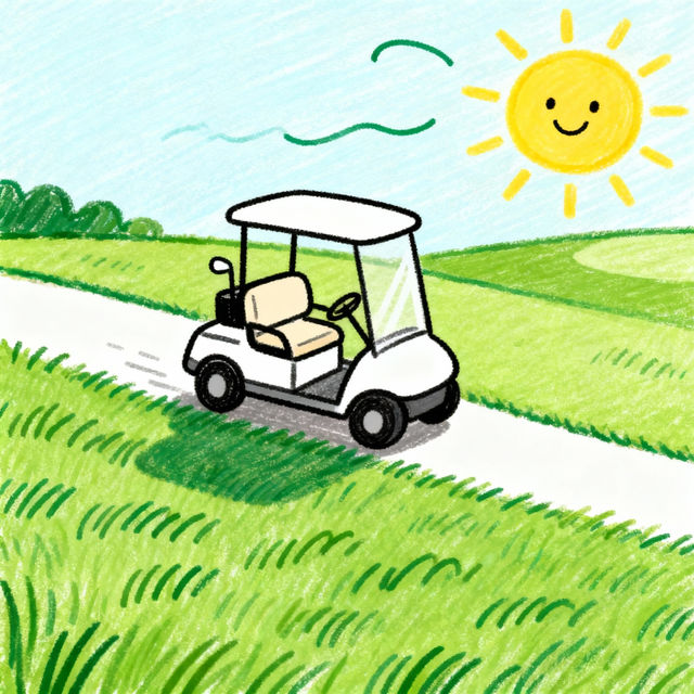 Golf Cart Drawings - AI Generated gallery