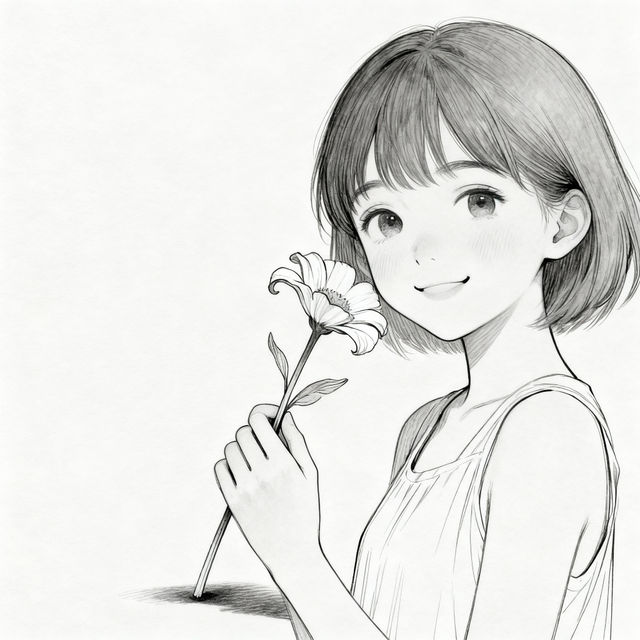 Easy Girl Drawings gallery