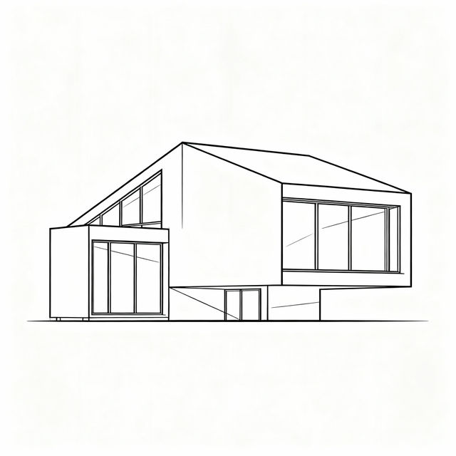 House Line Drawings - AI Generated gallery