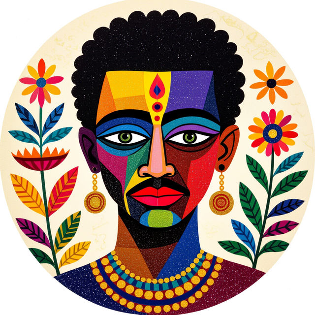 Chris Ofili Art - AI Inspired gallery