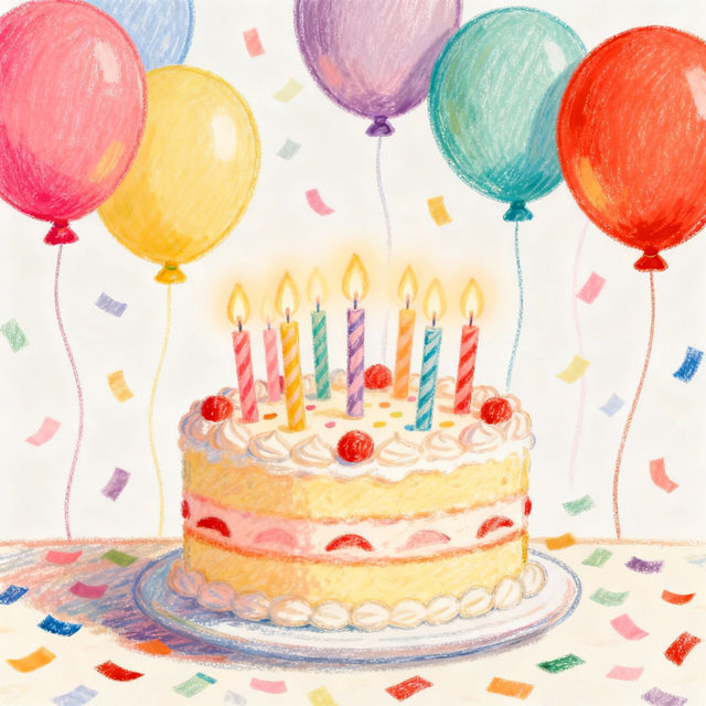Birthday Drawings - Easy AI Creations gallery