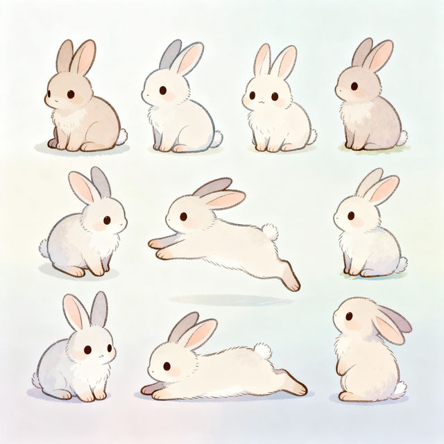 Easy Bunny Drawings - Made With AI gallery