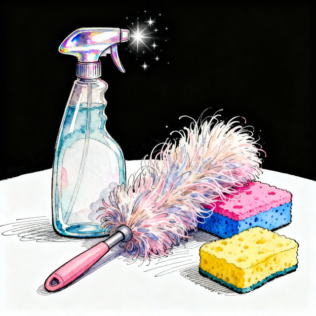 Cleaning Supplies Drawings - Made With AI gallery