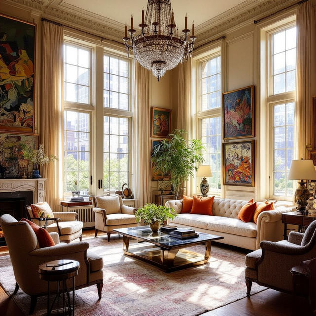 The Drawing Room Chicago Art - AI Generated gallery