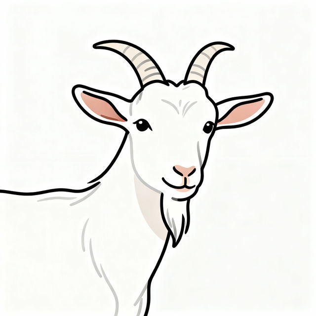 Simple Goat Drawings gallery