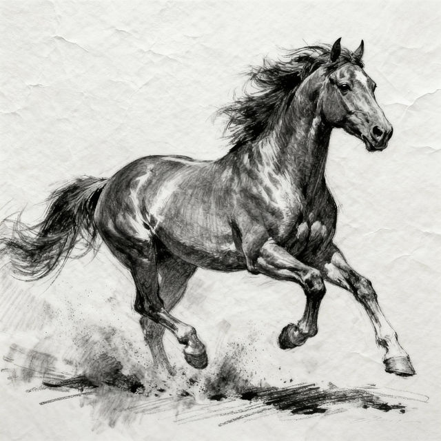 Drawings Of Horses - AI Generated gallery