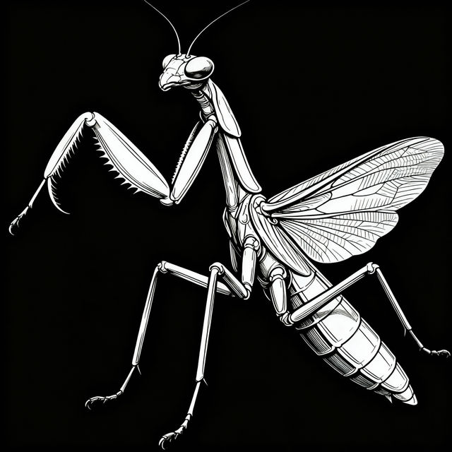 Praying Mantis Drawings - Created with AI gallery