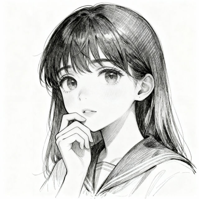 Anime Sketch Girl Art gallery