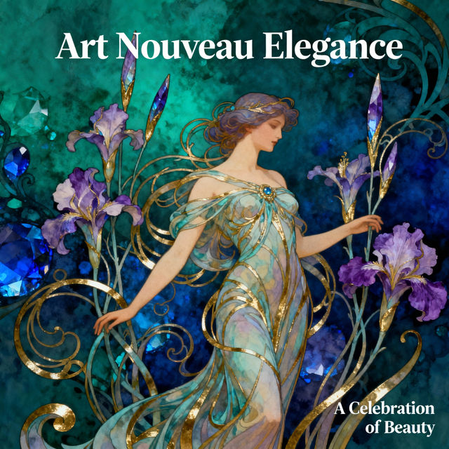 Art Nouveau Posters - AI Generated gallery
