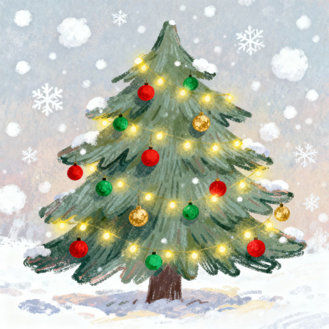 Christmas Tree Drawings gallery