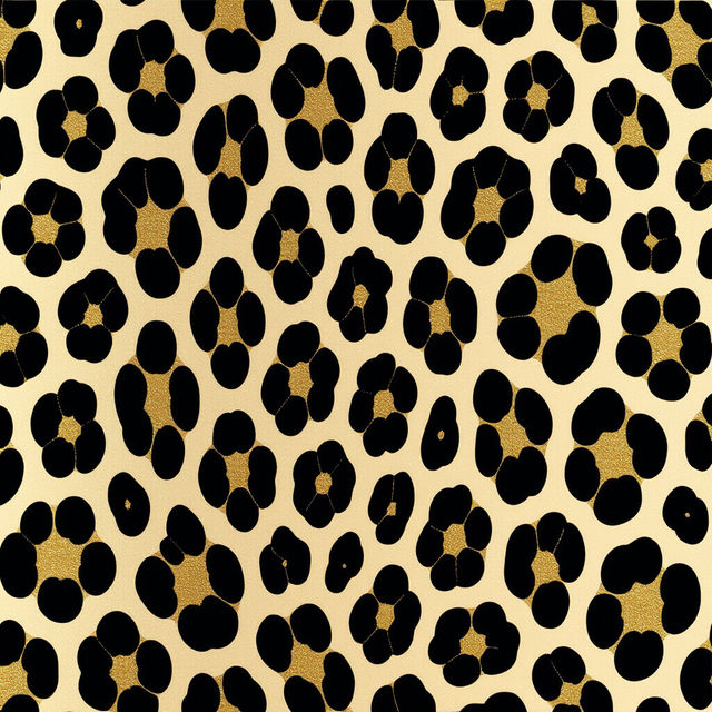 Black Leopard Print Wallpaper gallery