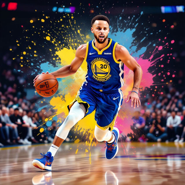 Steph Curry Wallpapers: AI-Generated Basketball Art gallery