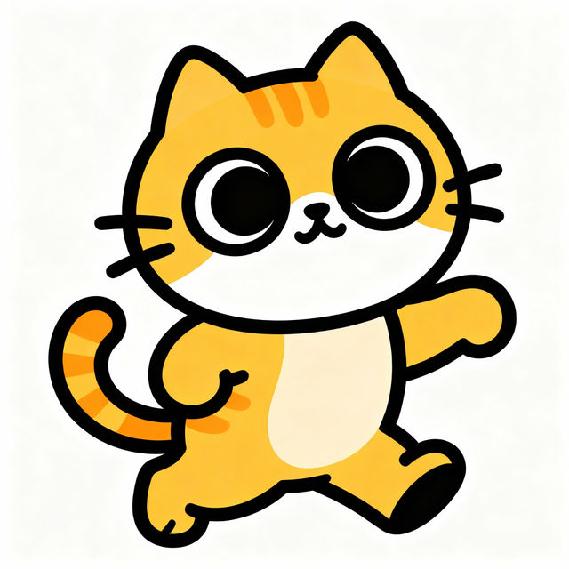 Easy Cartoon Cat Drawings gallery