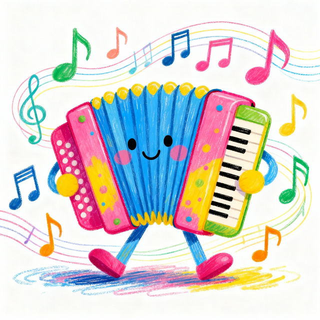 Accordion Drawings - AI Generated gallery