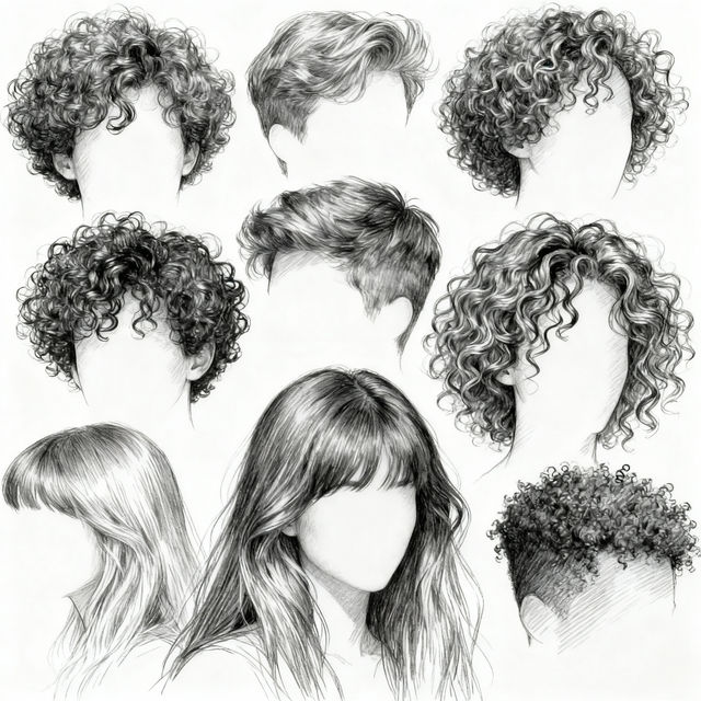 Curls Drawing gallery