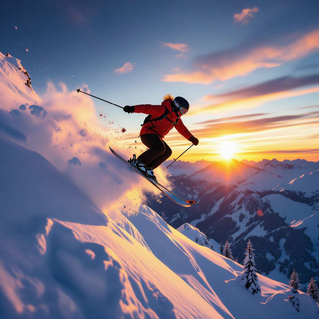 Skiing Images - Made With AI gallery